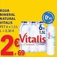 E.Leclerc Água mineral natural vitalis pet promoção