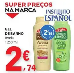 E.Leclerc Gel de banho instituto español aveia promoção