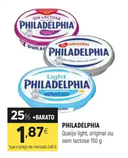 Coviran PHILADELPHIA Queijo light, original ou sem lactose promoção