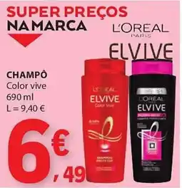 E.Leclerc Champô l'oreal color vive promoção