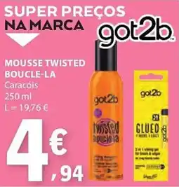 E.Leclerc Mousse twisted boucle-la got2b promoção