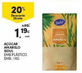 Açúcar Amarelo Sidul 1kg