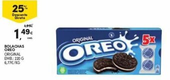 Continente Bolachas Oreo 220g promoção