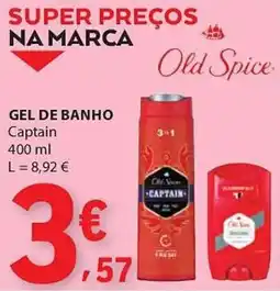 E.Leclerc Gel de banho old spice promoção
