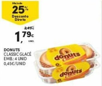 Donuts Classic Glacé 4 unid
