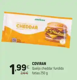 Coviran COVIRAN Queijo cheddar fundido fatias promoção