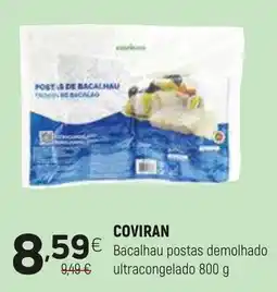 Coviran COVIRAN Bacalhau postas demolhado ultracongelado promoção