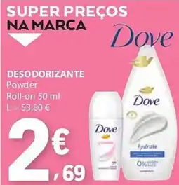 E.Leclerc Desodorizante dove promoção
