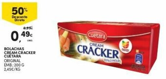 Bolachas Cream Cracker Cuetara 200g