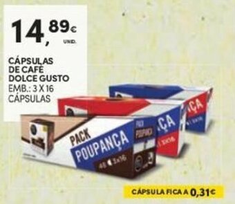 Continente Cápsulas de Café Dolce Gusto 3x16 cápsulas promoção