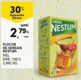 Continente Flocos de Cereais Nestum 700g promoção