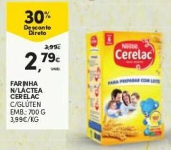 Continente Farinha n/Láctea Cerelac 700g promoção