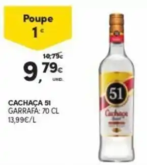 Continente Cachaça 51 70cl promoção