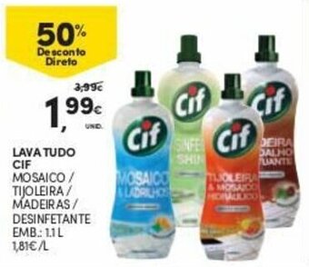 Continente Lava Tudo CIF 1.1L promoção