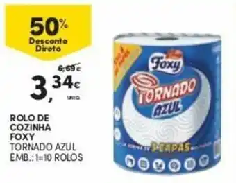 Continente Rolo de Cozinha Foxy 10 rolos promoção