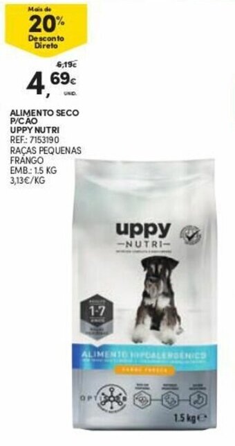 Continente Alimento Seco P/Cáo Uppy Nutri 1.5kg promoção