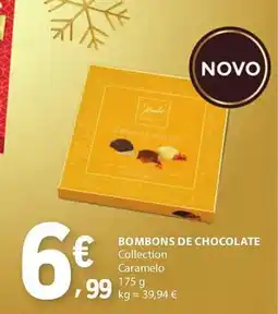E.Leclerc Bombons de chocolate collection caramelo promoção