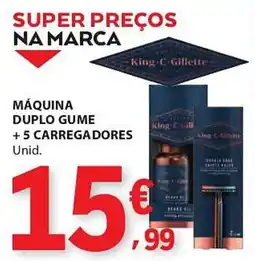 E.Leclerc Máquina duplo gume + 5 carregadores promoção