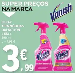 E.Leclerc Spray tira nódoas oxi action 4 em 1 promoção