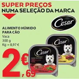 E.Leclerc Alimento humido para cão cesar promoção
