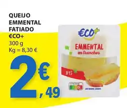 E.Leclerc Queijo emmental fatiado €co+ promoção