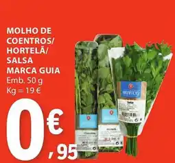 E.Leclerc Molho de coentros/ hortelã/ salsa marca guia promoção