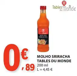 E.Leclerc Molho sriracha tables du monde promoção