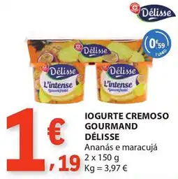 E.Leclerc Iogurte cremoso gourmand délisse promoção