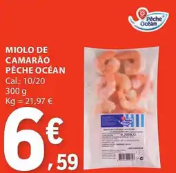 E.Leclerc Miolo de camarão pêche océan promoção