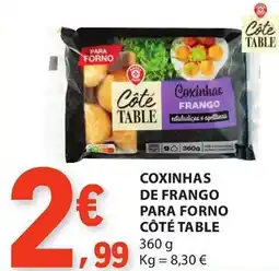 E.Leclerc Coxinhas de frango para forno côté table promoção