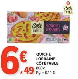 E.Leclerc Quiche lorraine côté table promoção