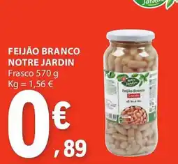 E.Leclerc Feijão branco notre jardin frasco promoção