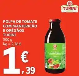 E.Leclerc Polpa de tomate com manjericão e orégãos turini promoção