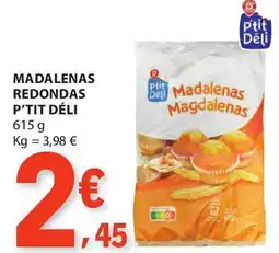 E.Leclerc Madalenas redondas p'tit déli promoção