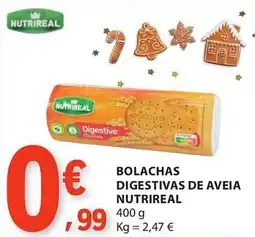 E.Leclerc Bolachas digestivas de aveia nutrireal promoção