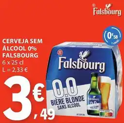 E.Leclerc Cerveja sem álcool 0% falsbourg promoção