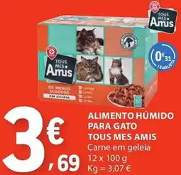 E.Leclerc Alimento húmido para gato tous mes amis promoção