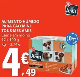 E.Leclerc Alimento humido para cão mini tous mes amis promoção