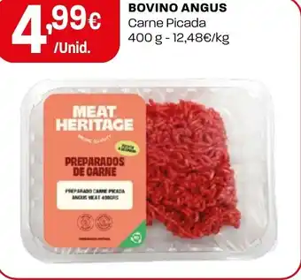 Bovino angus carne picada