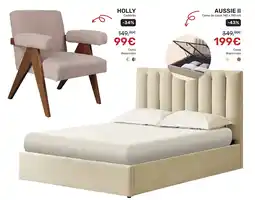 Homy Casa AUSSIE II Cama de casal 140 x 190 cm promoção