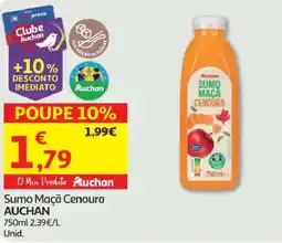 Minipreço Sumo Maçã Cenoura AUCHAN promoção