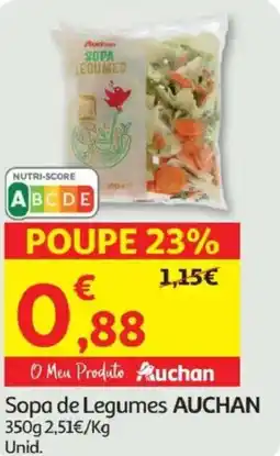 Minipreço Sopa de Legumes AUCHAN promoção
