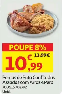 Minipreço Pernas de Pato Confitadas Assadas com Arroz e Pêra promoção