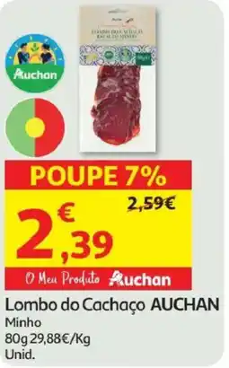 Minipreço Lombo do Cachaço AUCHAN promoção