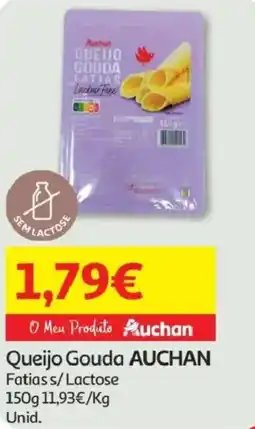 Minipreço Queijo Gouda AUCHAN Fatiass/Lactose promoção