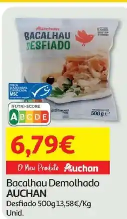 Minipreço Bacalhau Demolhado AUCHAN promoção