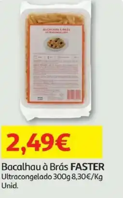 Minipreço Bacalhau à Brás FASTER Ultracongelado promoção