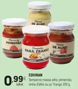 Coviran COVIRAN Temperos massa alho, pimentão, vinha d'alho ou p/ frango promoção