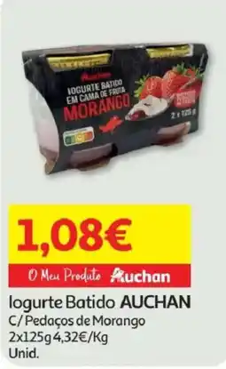 Minipreço logurte Batido AUCHAN promoção