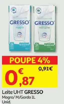Minipreço Leite UHT GRESSO promoção